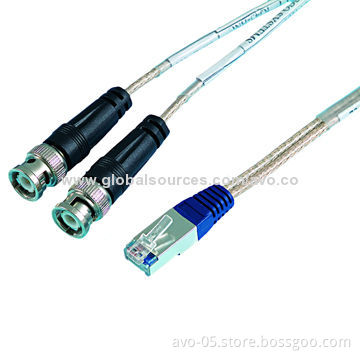 RJ45 to 2 x BNC/RJ45 to BNC Cables with RoHS Mark